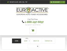 Tablet Screenshot of euroactiveparts.com
